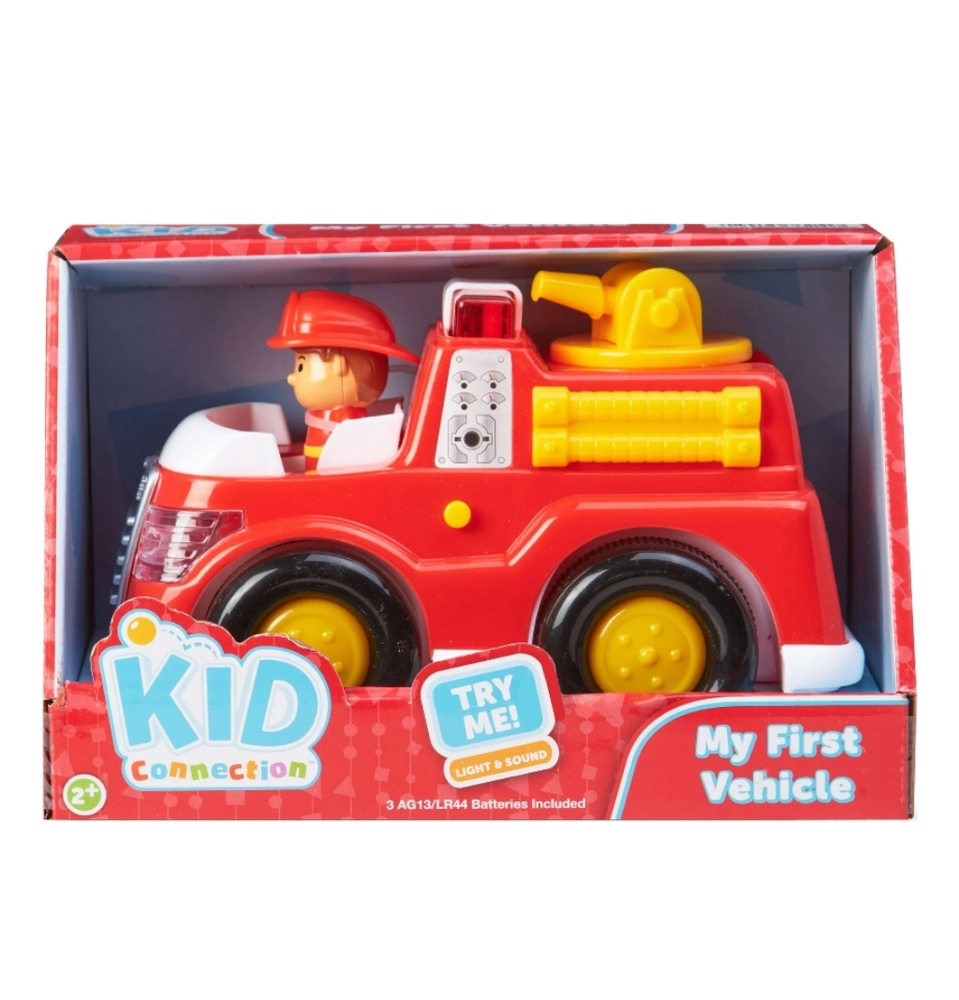 Kid Connection My First Vehicle Fire Truck with Lights Toy Gift New